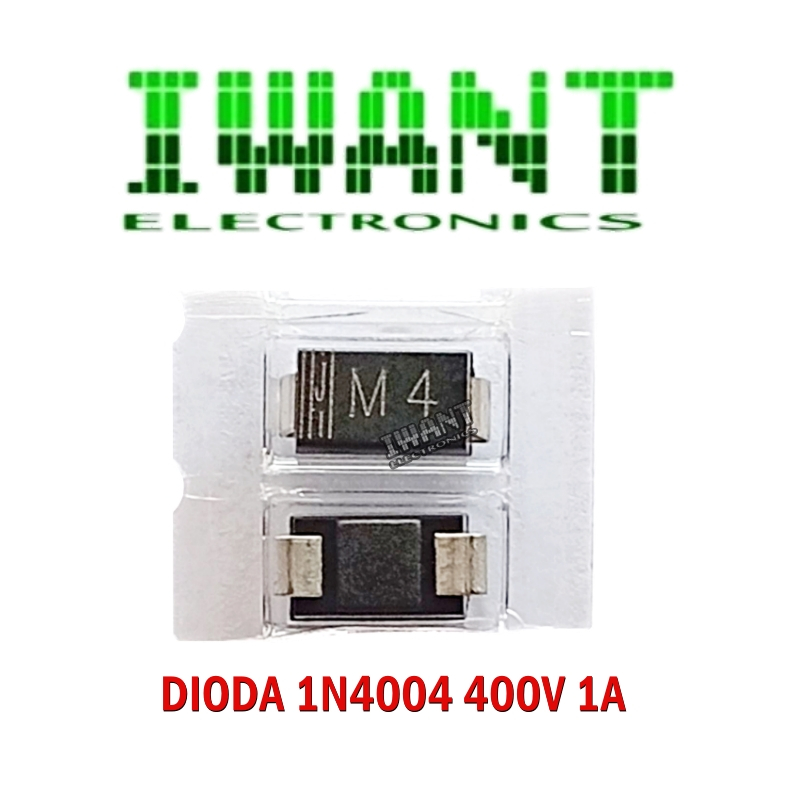 DIODA 1N4004 SMD IN4004 DIODA SMD M4 DIODE SMD CODE M4 DIODA 400V 1A
