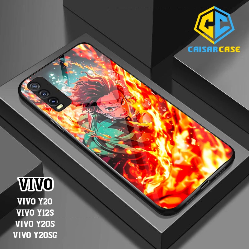 Kaisar Case - Case Hp Vivo Y20 / Y20s / Y12s (2D02) Fashion Casing Anime Silikon Kesing Hardcase Glo