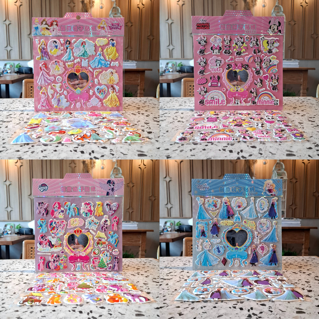 

[SZT99] Sticker Cermin Gambar Tempel Kaca Stiker Timbul Anak Karakter Disney Princess Anna Elsa Frozen