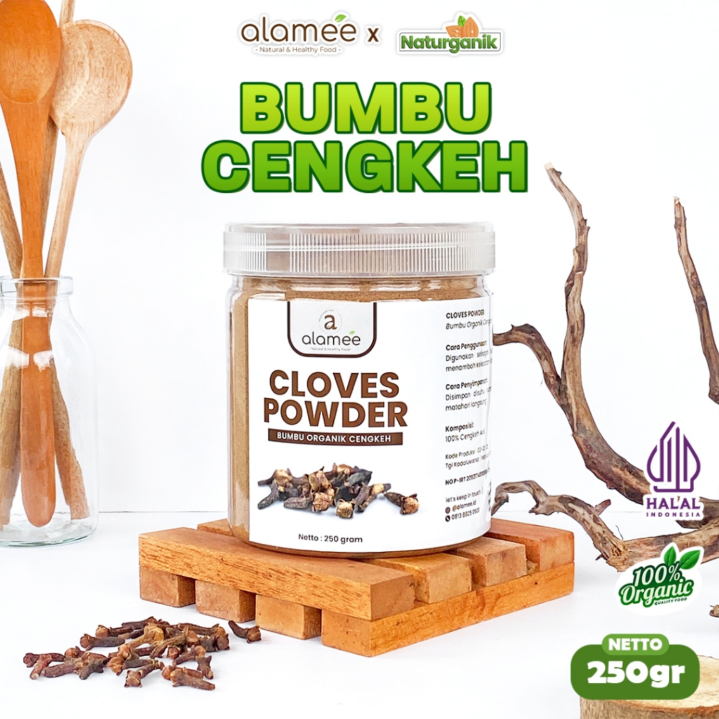 

ALAMEE Bubuk Cengkeh Bumbu Dapur Instan Clove Powder Spice Murni Asli Seasoning Organik Naturganik
