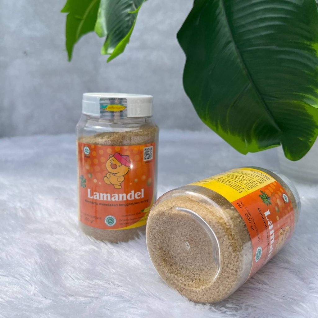 LAMANDEL Bubuk - Obat Herbal Lamandel Bubuk - Lamandel Botol - Lamandel Sachet - Lamandel Kotak