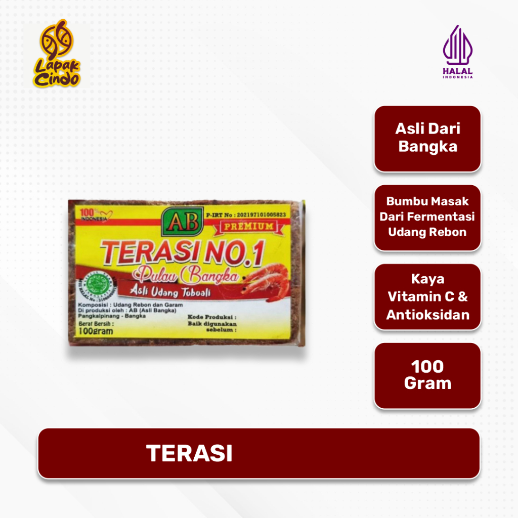 

(100g) Terasi Super Khas Bangka