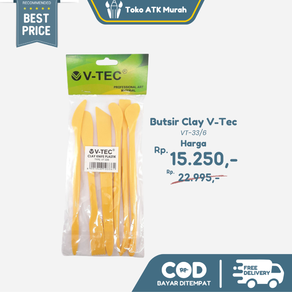 Butsir Plastik / Clay Knife Plastik V-Tec VT 33/6