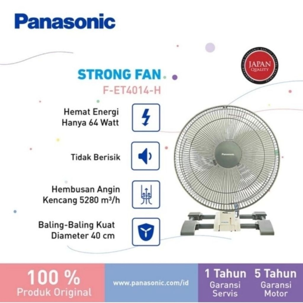 Kipas Angin Meja dan Dinding Panasonic FET 4014 (16 Inch)