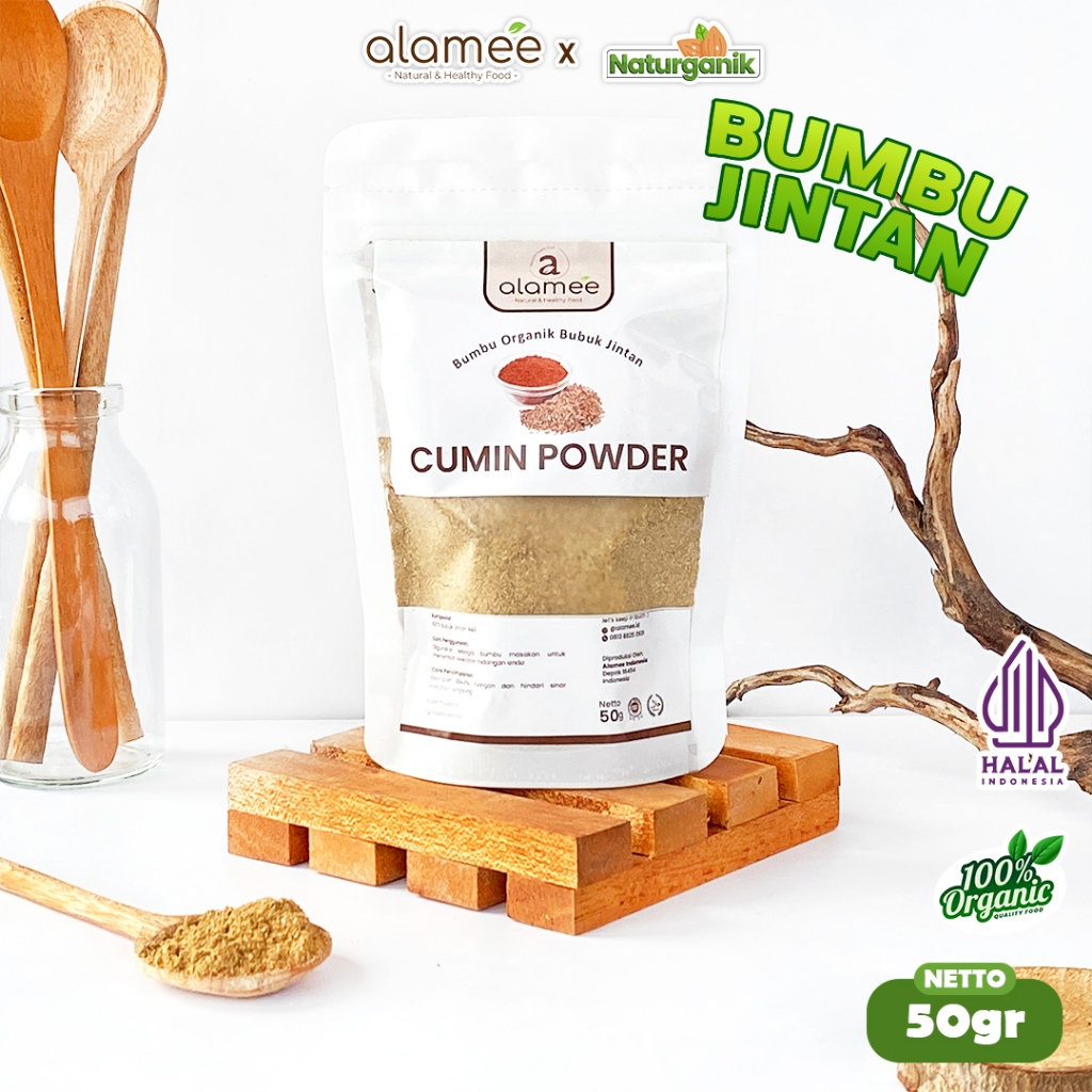 

ALAMEE Jintan Bubuk Cumin Powder Bumbu Dapur Instan Jinten Ground Caraway Seasoning 50Gr Naturganik