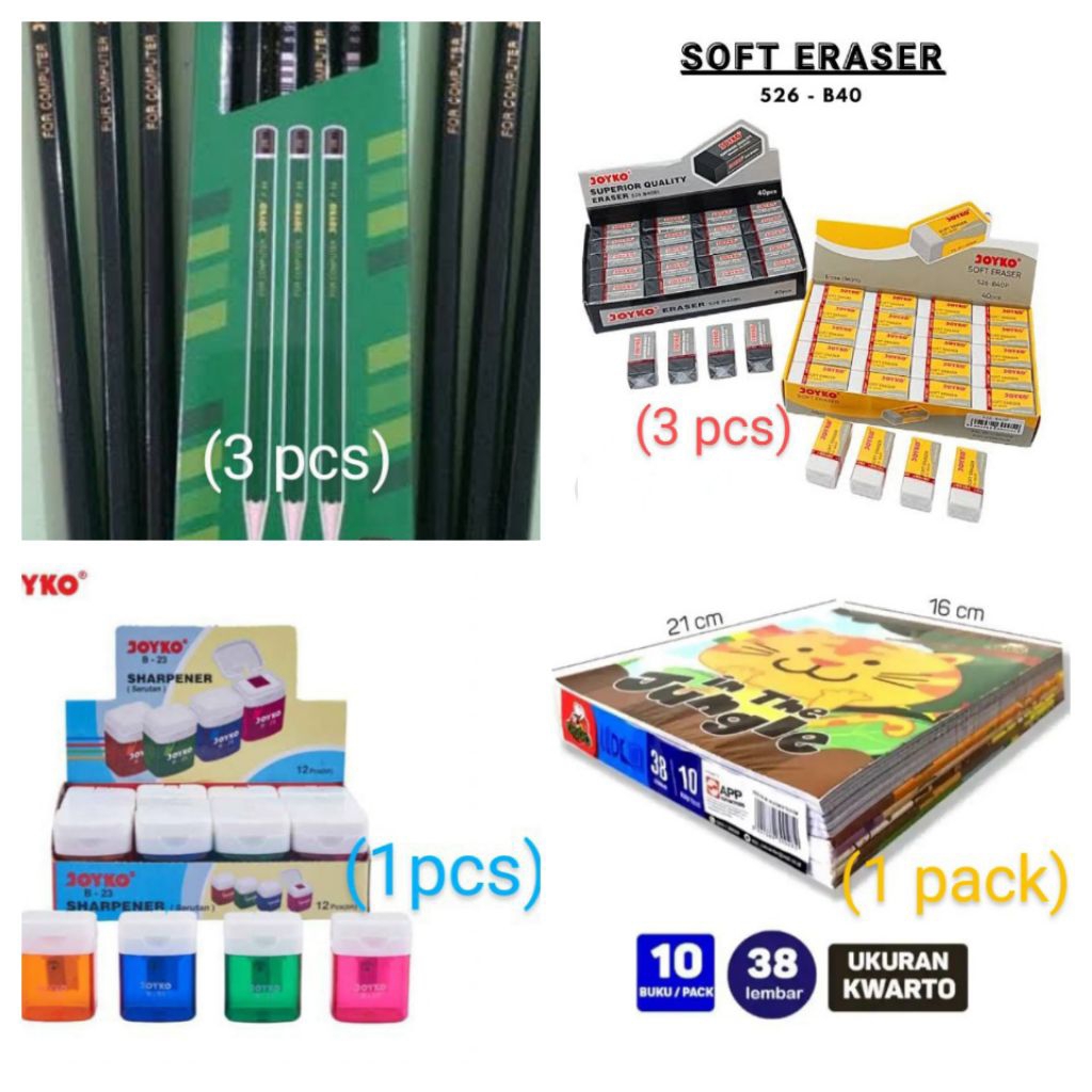 

(1 paket)paket alat tulis/Paket buku tulis/paket alat tulis komplit/buku tulis/alat tukus sekolah komplit