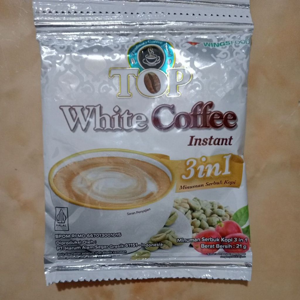 

Top White Coffe harga satuan 21g