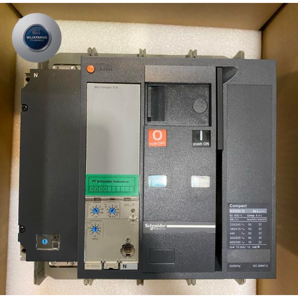 SCHNEIDER MCCB BREAKER 50kA NS1250N 4P 1250A MOTORIZED MICROLOGIC 2.0