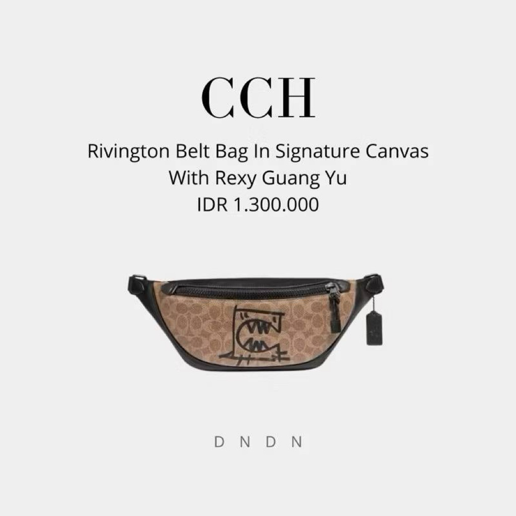 Rivington Belt Bag In Signature Canvas With Rexy Guang Yu