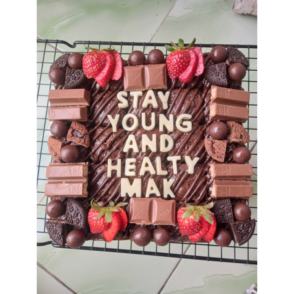 

Brownies Hias Topping 20x20 cm