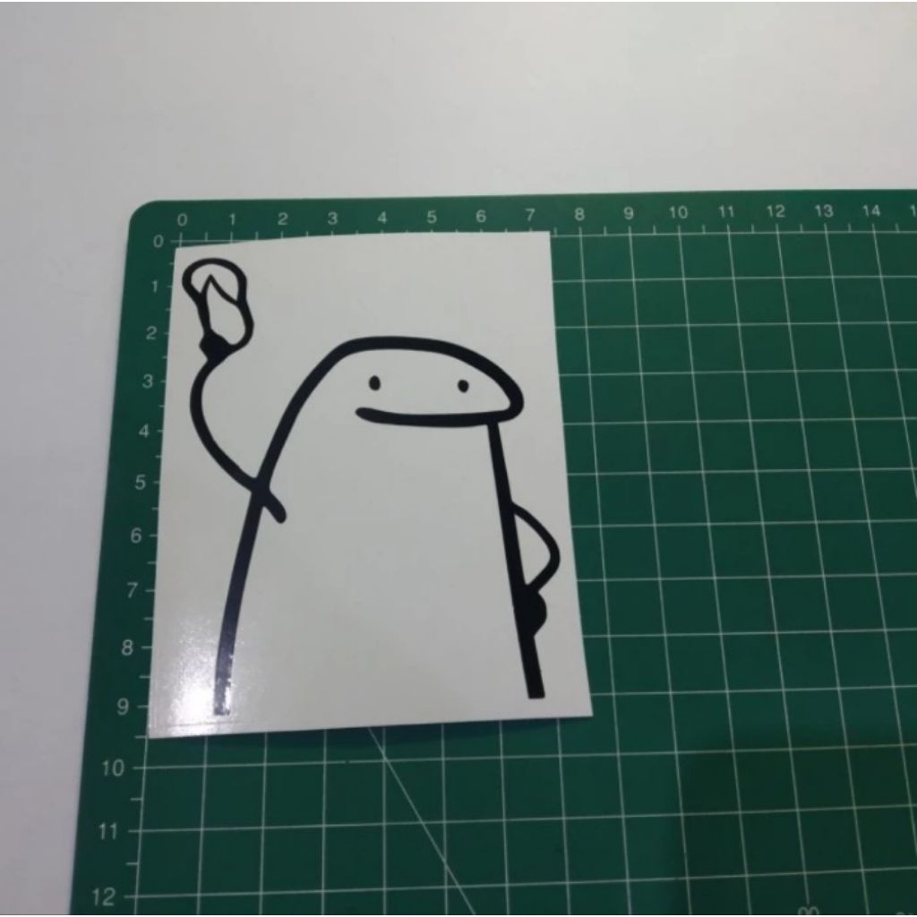 

stiker cutting flork meme