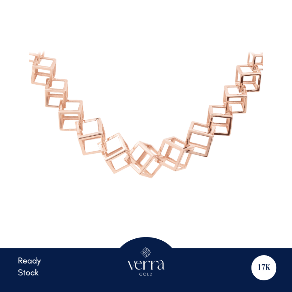 VERRA GOLD - Kalung Emas Rantai Kotak Tessara 17K