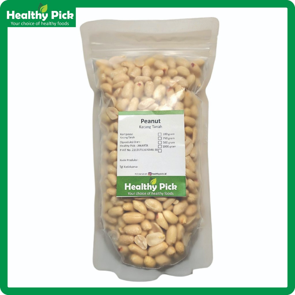 

Peanut 250gr Kacang Tanah Mentah Kupas - Healthy Pick