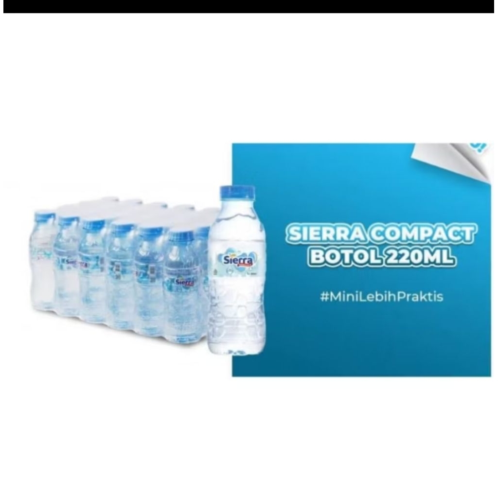 

Siera botol mini 220ml 1 krat isi 24