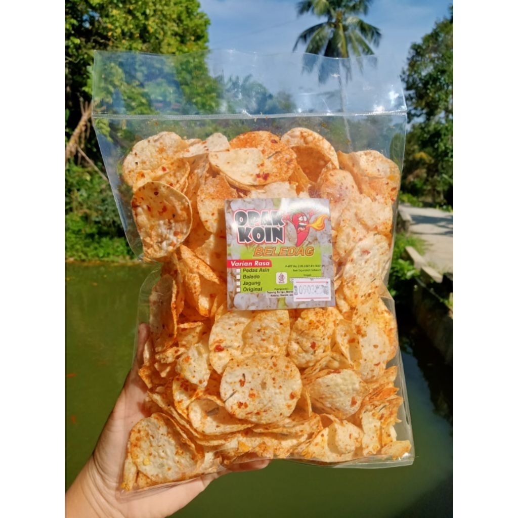 

opak koin rasa pedas asin 200gram