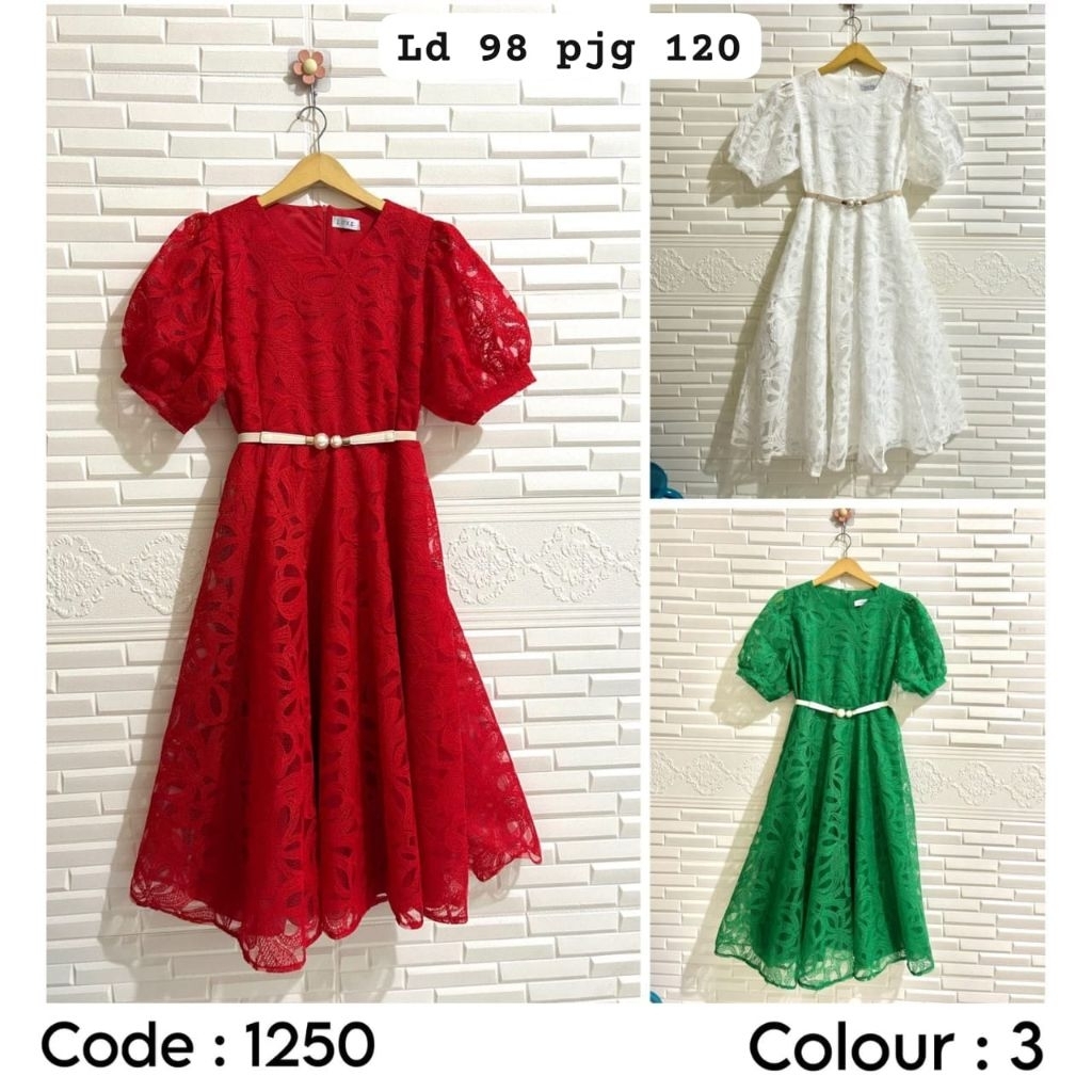Dress brokat bangkok (10236)