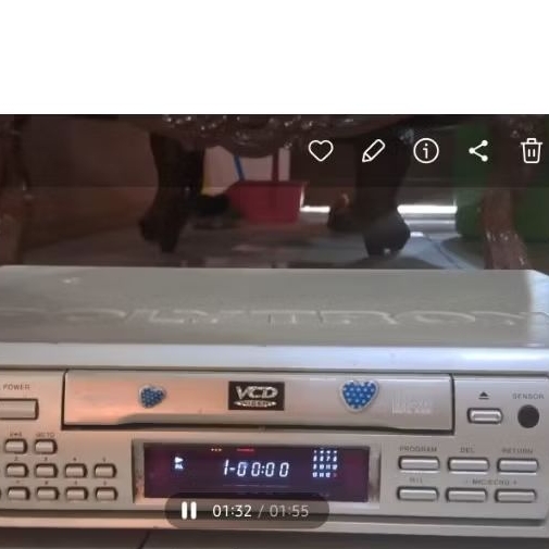 2ND CLassic retro POLYTRON VCD CD MP3 player