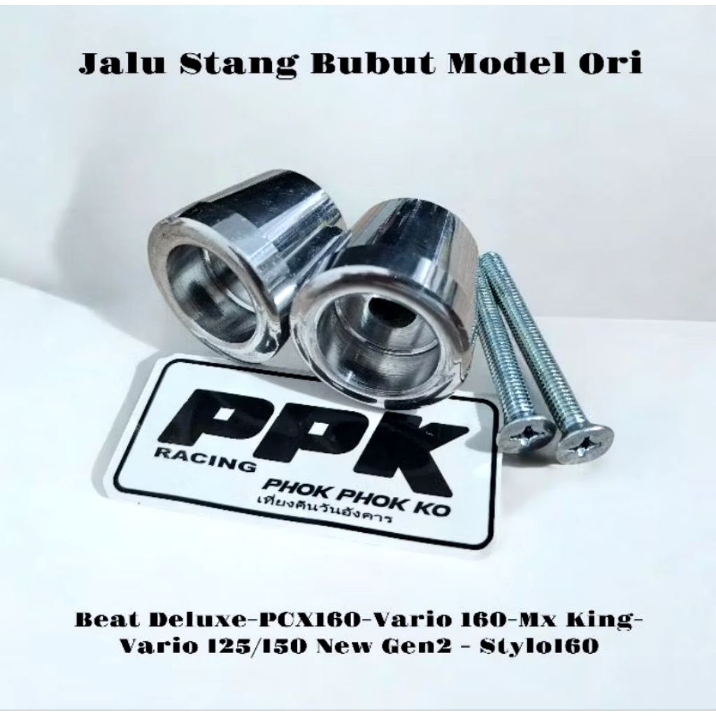 Jalu Stang PCX Bubut PNP Beat Deluxe Vario LED 125 150 New Vario160 ADV160 Stylo160 Mx King