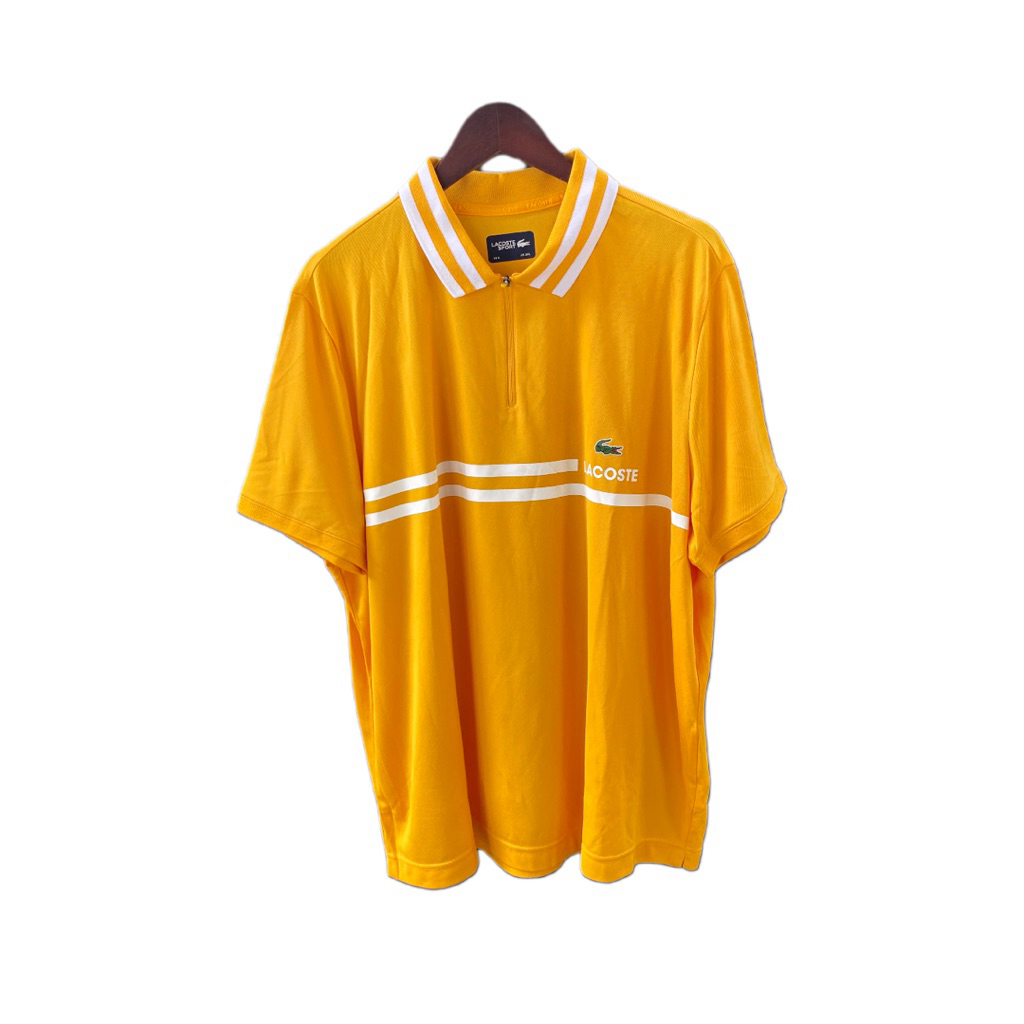 POLO SHIRT PRIA BIG SIZE - LACOSTE SPORT ZIP ORIGINAL AUTHENTIC