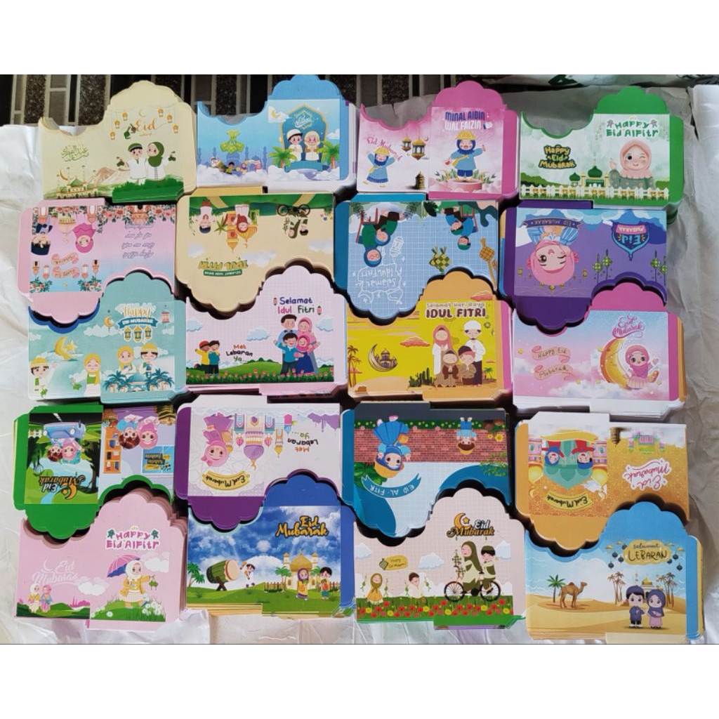 

Amplop Lebaran LABUBU MIX KUROMI Ukuran Medium (7x12) isi -+1000lembar Kartun & Muslim