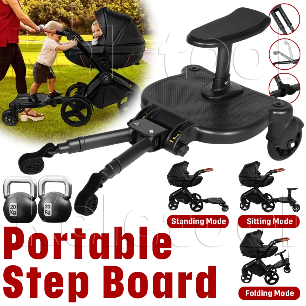 Universal Kursi Boncengan Tambahan untuk Stroller Anak Roda Dua Stroller Anak Tempat Duduk Tambahan 