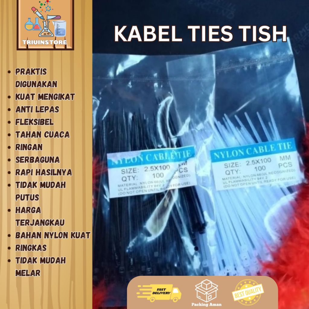 

KABEL Ties Tish 2.5 : 100pcs