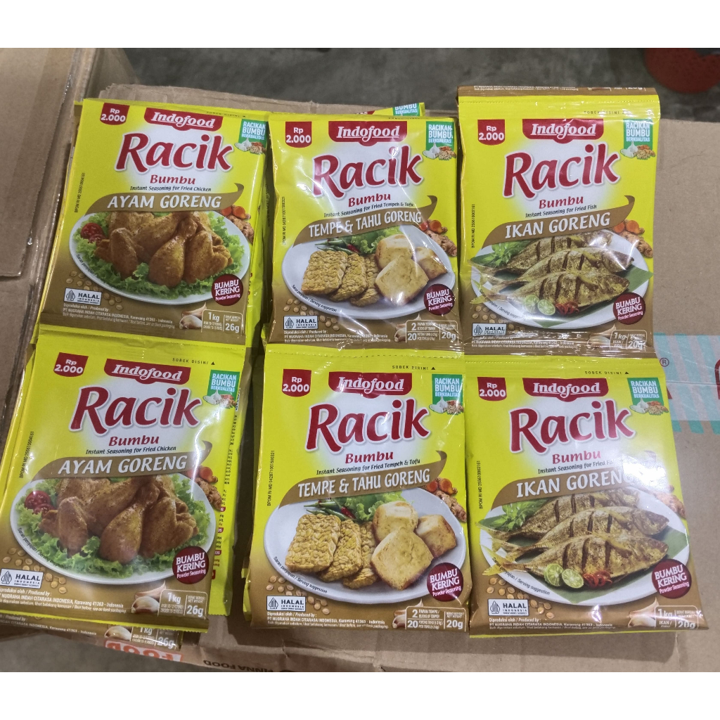 

Indofood Bumbu Racik Lengkap Variasi Rasa 30 grm