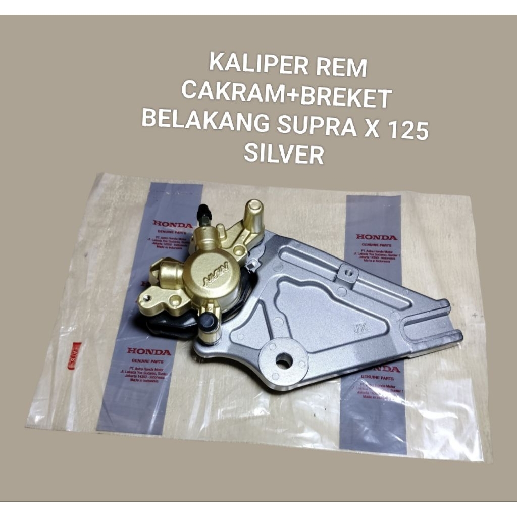 kaliper rem cakram belakang+breket supra x 125
