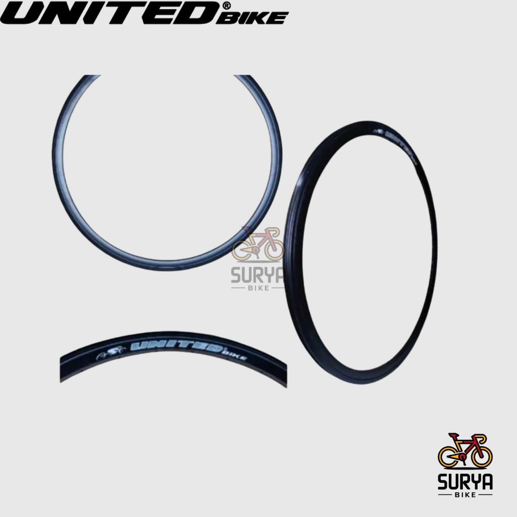 Velg Alloy United 04B 700c Rims untuk Sepeda Fixie Roadbike