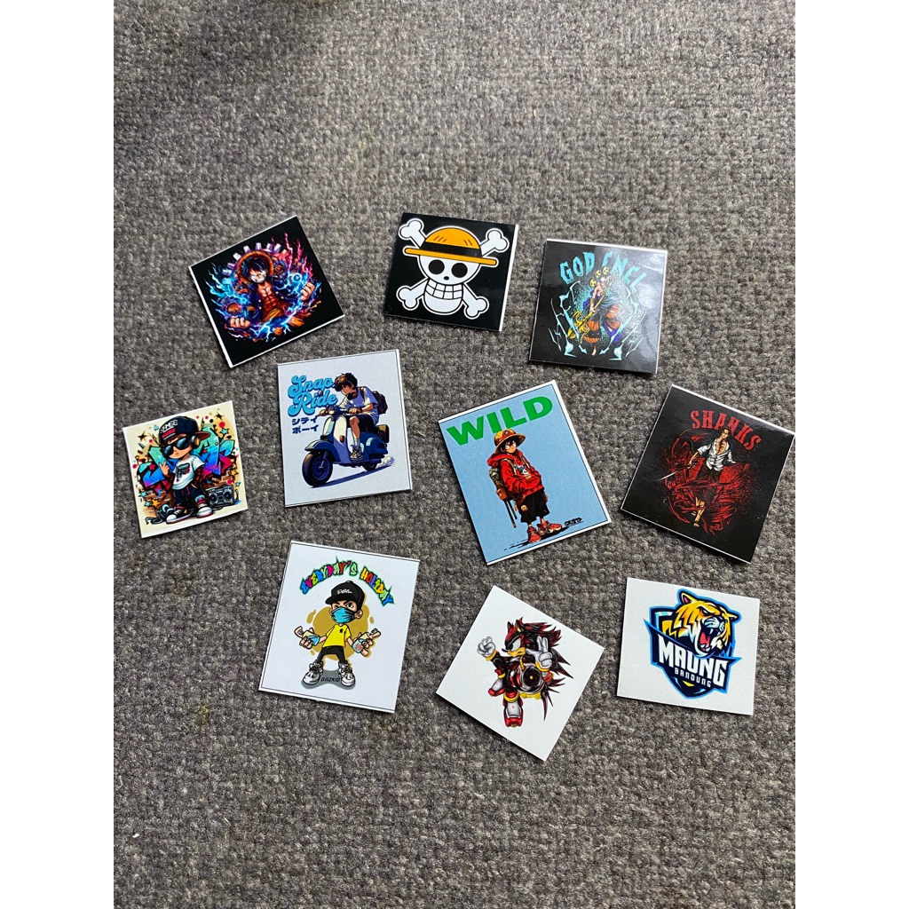 

label stiker karakter anak