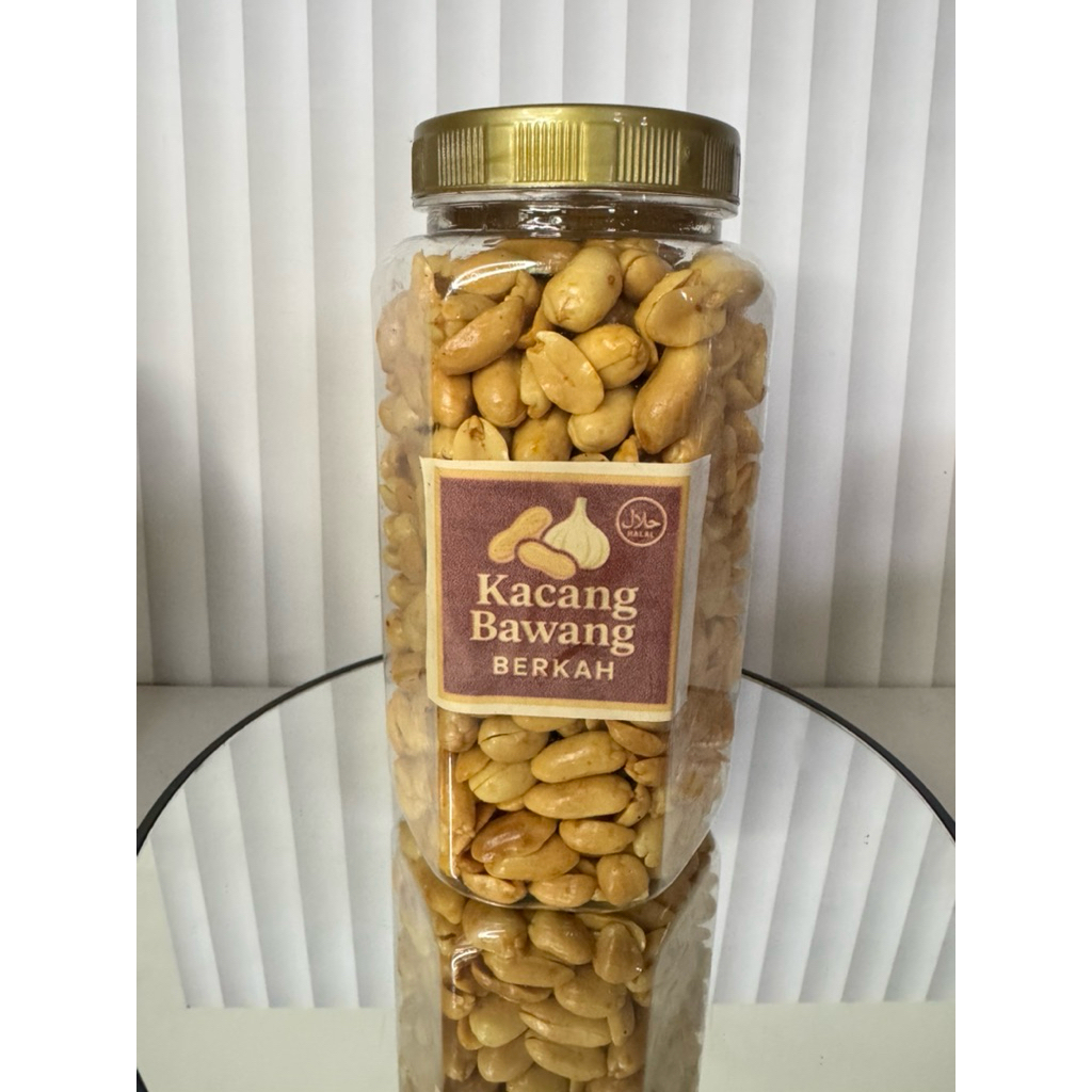 

Kacang Bawang Goreng 400gr – Kemasan Toples, Fresh & Homemade