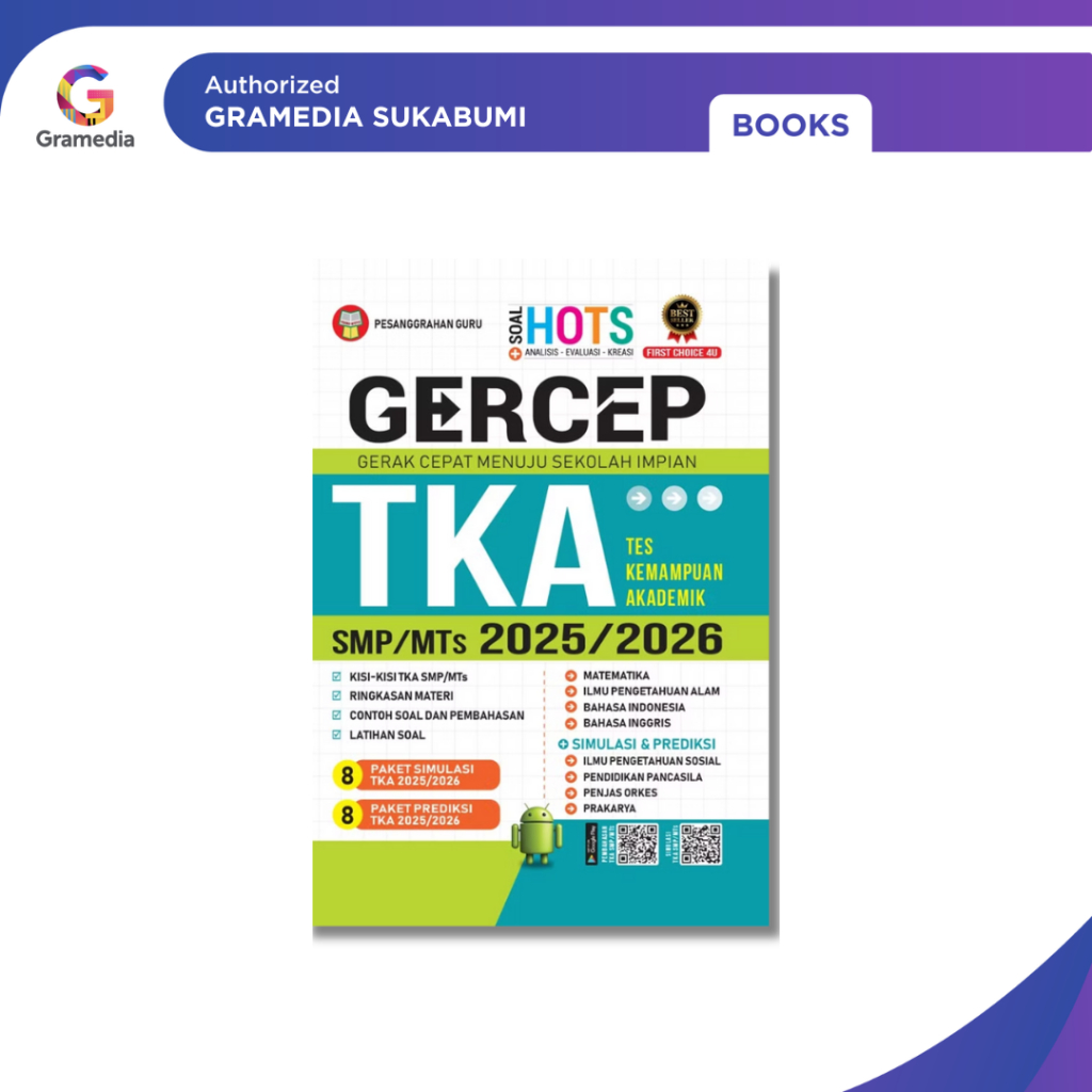 Gramedia Sukabumi - Gercep TKA (TKA) SMP/MTs 2025/2026