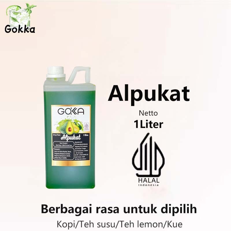 

Gokka Alpukat Syarup 1l - Sirup Alpukat Gokka - Halal