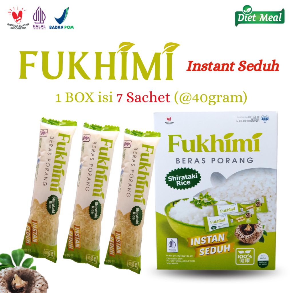 

Fukhimi Beras Porang Kemasan Dus Box Isi 7 Sachet