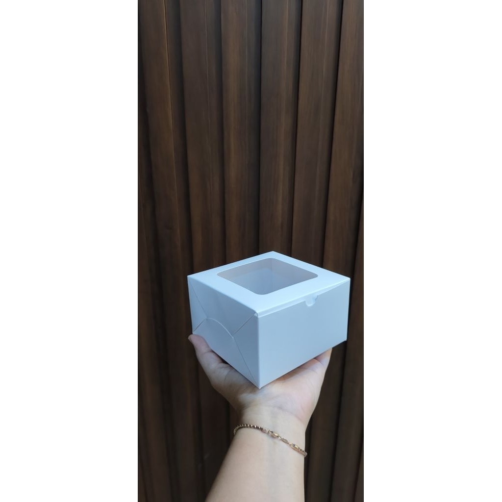 box 12x12x7  bahan ivory jendela laminating isi 10