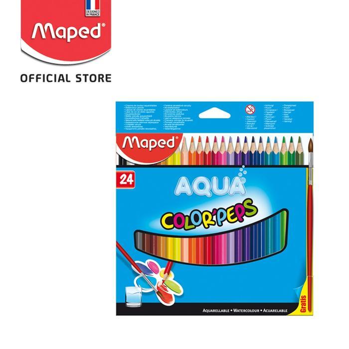 

Watercolour Pencil COLOR PEPS MAPED 24w / Cat Air - Alat Tulis Senang