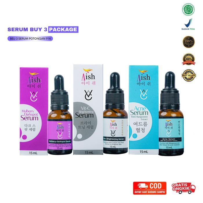 SERUM AISH ORI Acne Care Brightening Dark Spot BPOM Pemutih Merawat Wajah