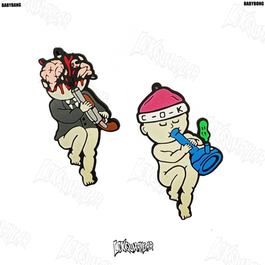 Babybang and Babybong Keychain