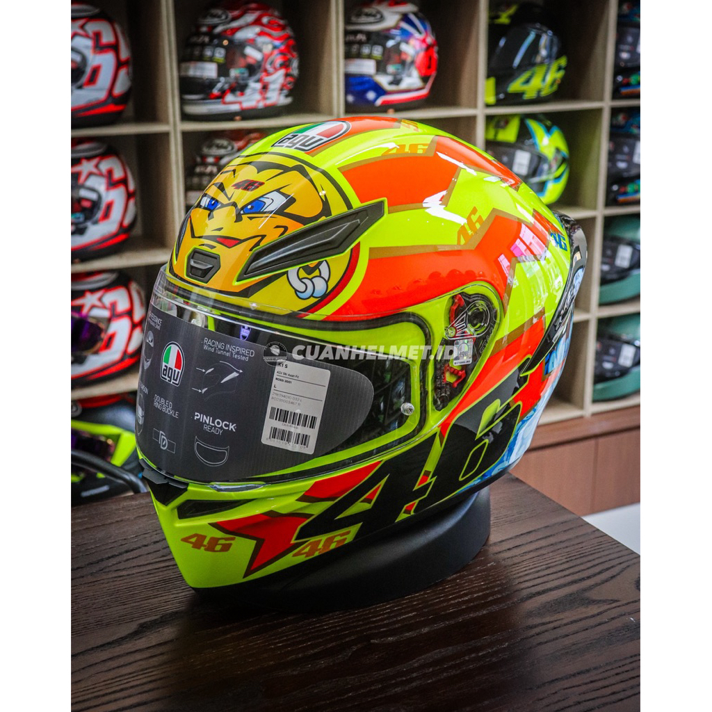 AGV K1 S Rossi 2001 Sun & Moon / Helm Full Face AGV Model Sport Original