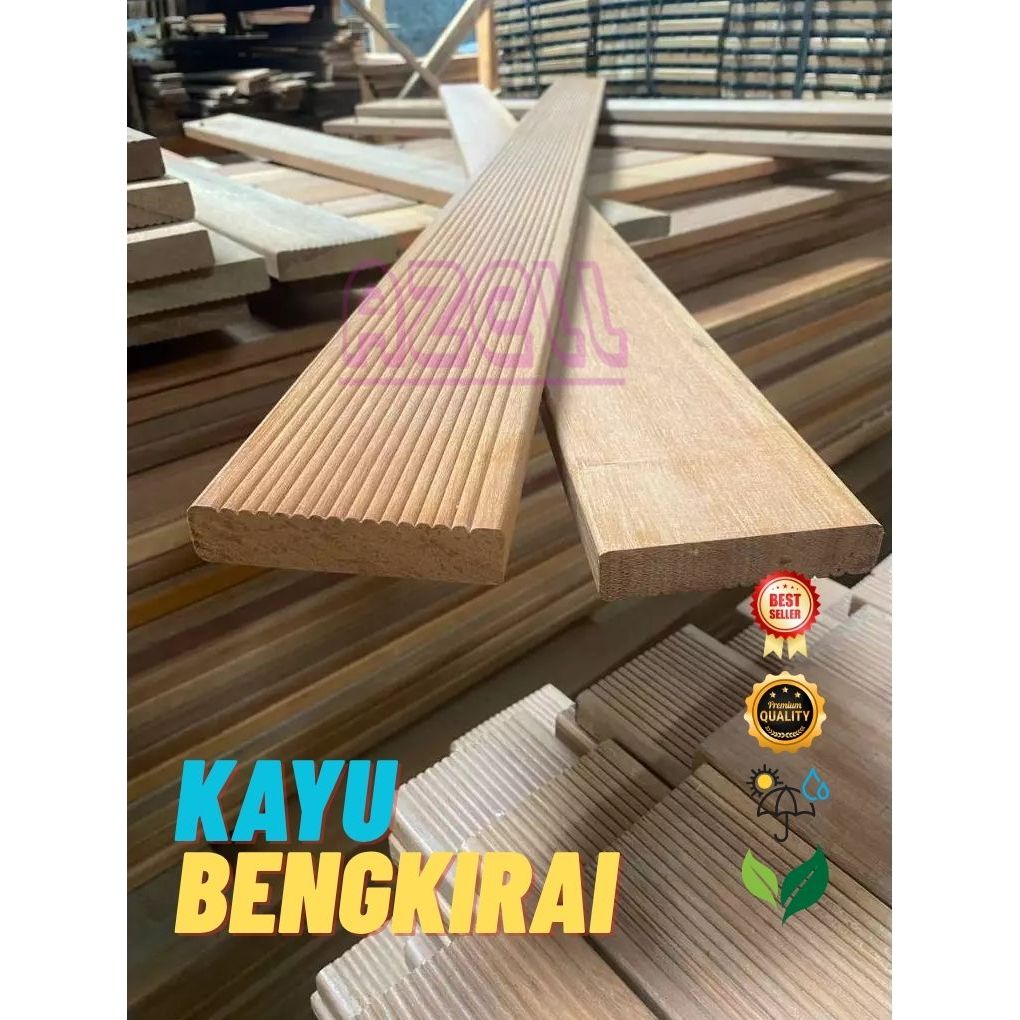 Lantai Kayu Decking Bengkirai - Kayu Bengkirai - kayu tutup chamber kolam ikan koi
