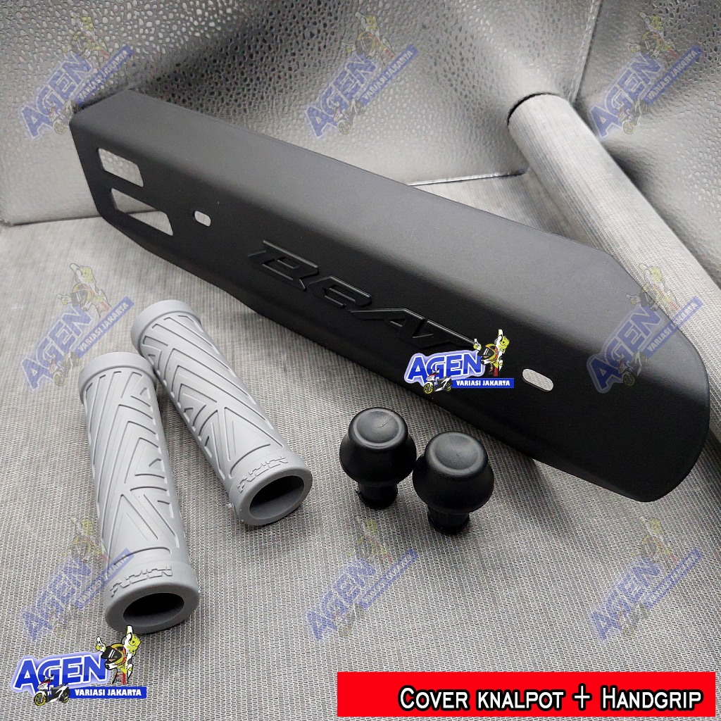 Cover knalpot + GRIP honda beat fi cover pelindung tutup knalpot beat eco beat deluxe beat pop stree