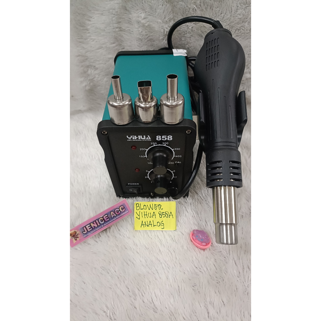 YIHUA 858 Hot Air Desoldering and Rework Soldering Station - Alat Penyolderan Profesional dengan Kontrol Temperatur Akurat