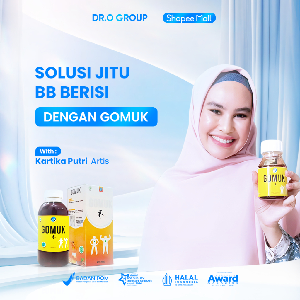 Gomuk/ Gomuk Pro/ Gomuk Madu/ Gomuk Kapsul Herbal/2 Botol Gomuk + 2 Botol Gomuk Pro Isi 200ml + 30 K