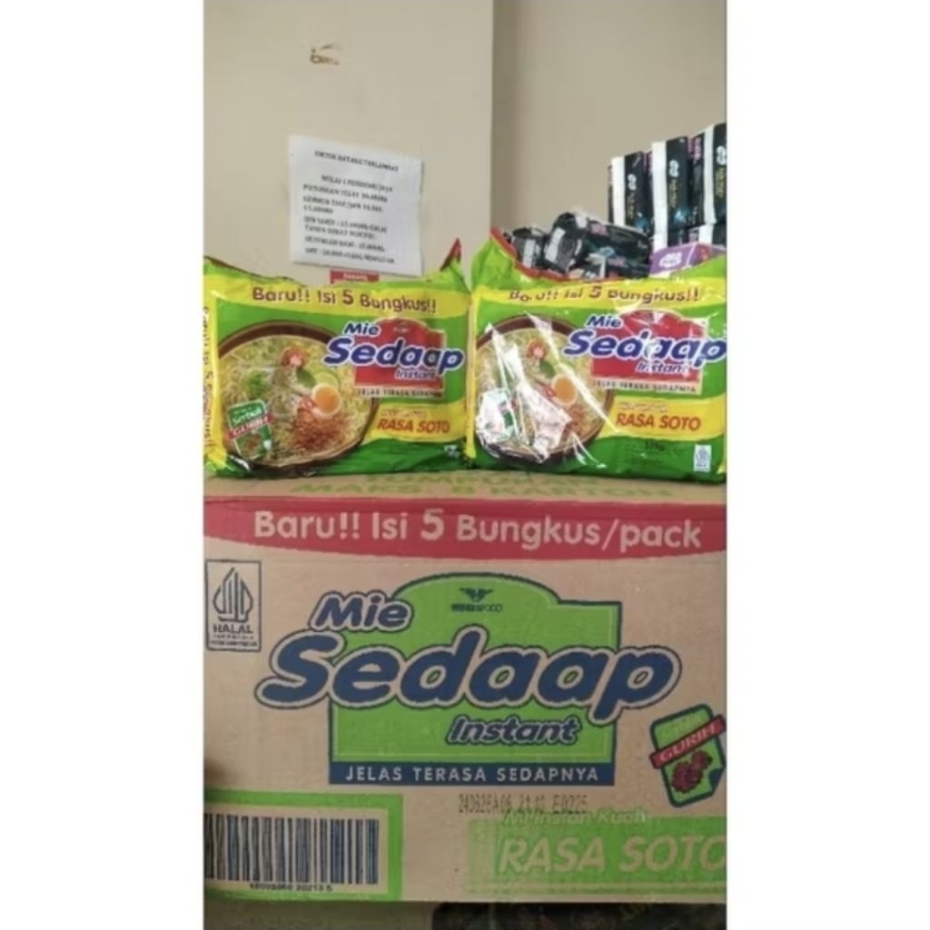 

sedaap soto pack isi 5 karton