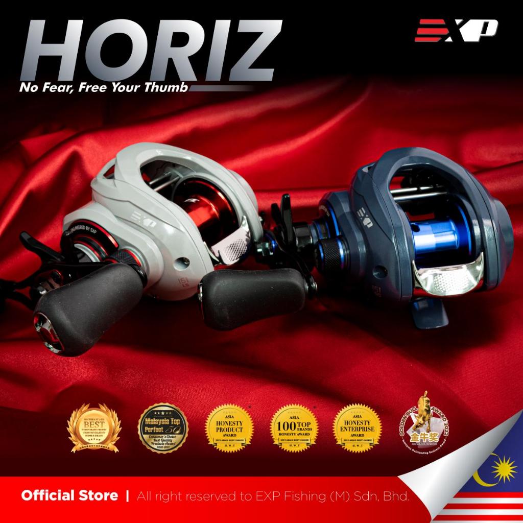 EXP Horiz BC Baitcasting Bearing NMB SW Reel Pancing Tangan Kanan/Kiri Max Drag 6kg reel bc gampang
