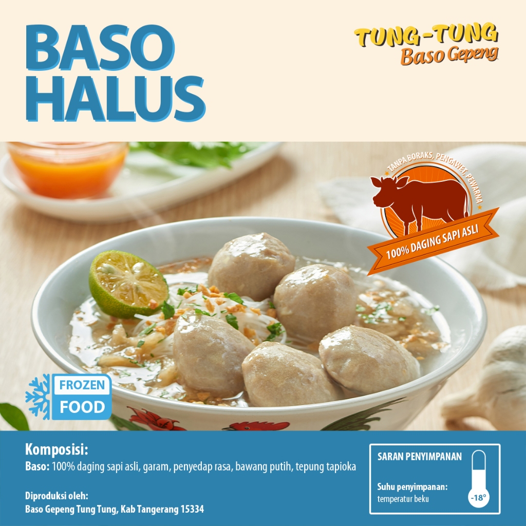 

BASO BULAT HALUS 100% DAGING SAPI [HALAL]