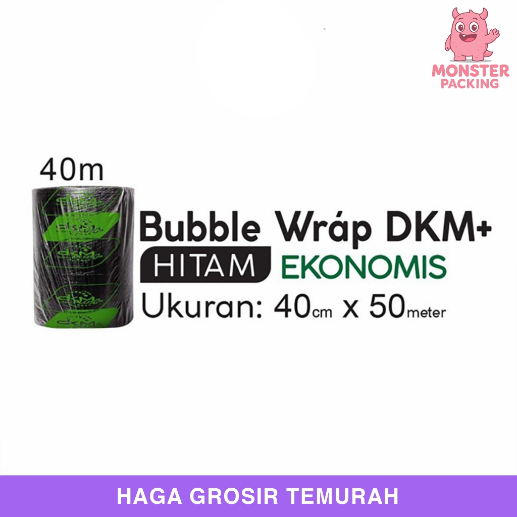 

Bubble Wrap Hitam Ekonomis 40cm x 50m DKM PLUS BUBBLEWRAP ROLL