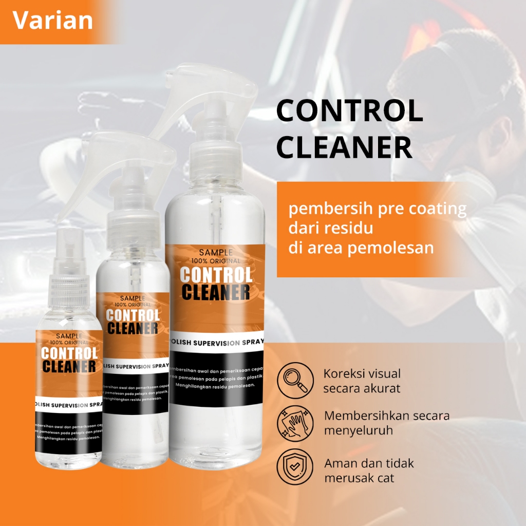 MENZERNA CONTROL CLEANER SAMPLE Pembersih Body Mobil dari Minyak Kompon Sebelum Coating IPA Wipe Dow