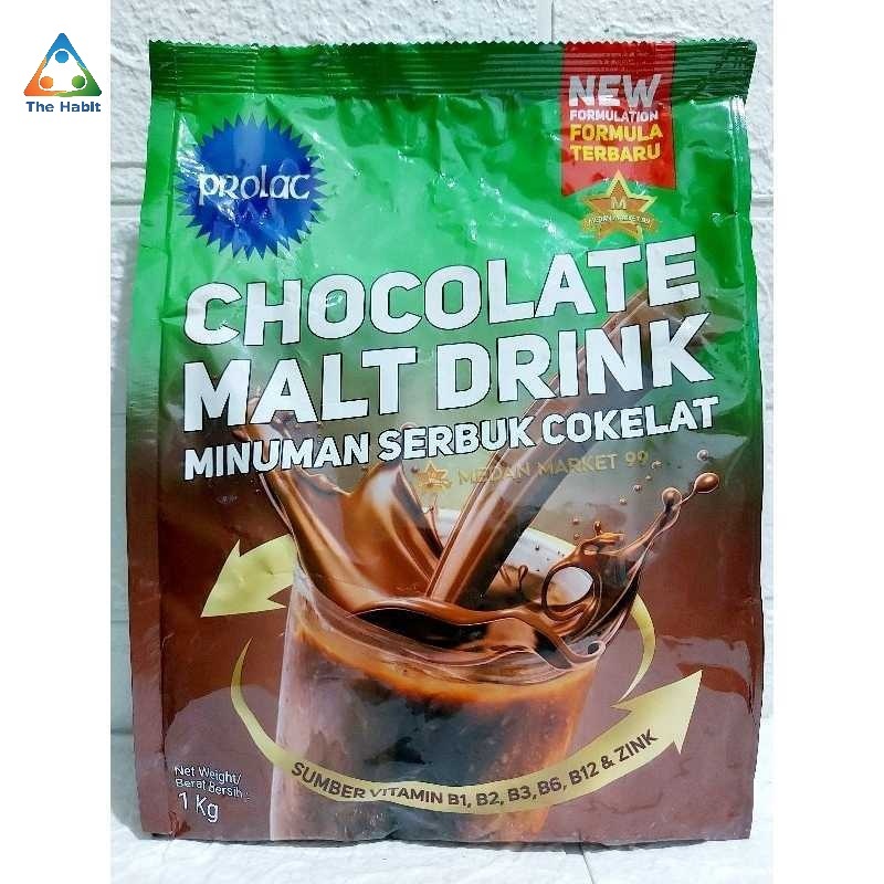 

(The Habit) PROLAC CHOCOLATE MALT DRINK 1 KG / MINUMAN SERBUK COKELAT/ CHOCOLATE/ COKLAT/ PROLAC COKELAT/ CHOCOLATE/ SUSU PROLAC