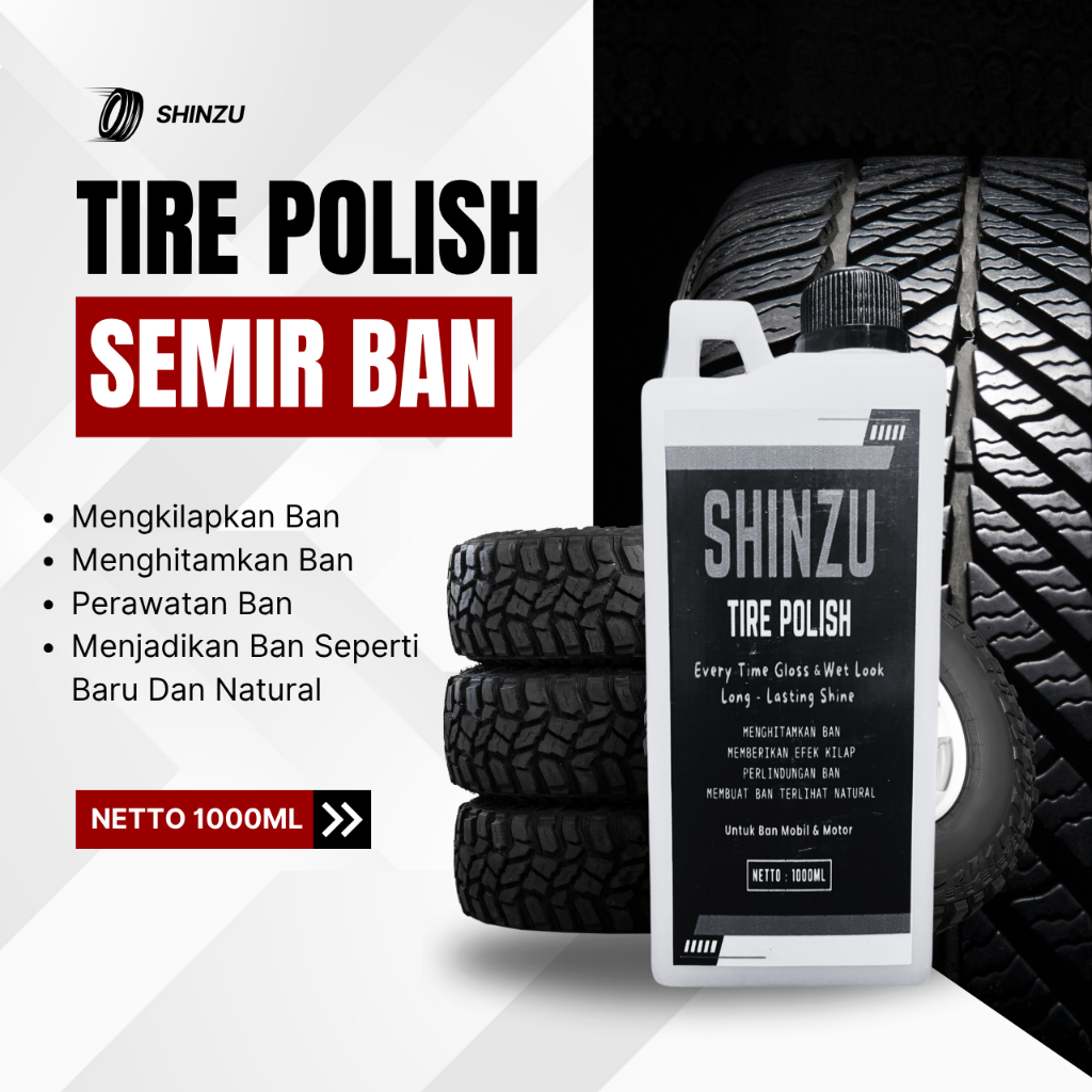SEMIR BAN Shinzu Pengkilap Ban Motor Dan Mobil 1 Liter